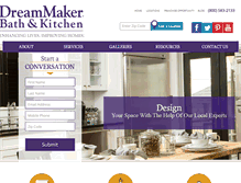 Tablet Screenshot of dreammaker-remodel.com